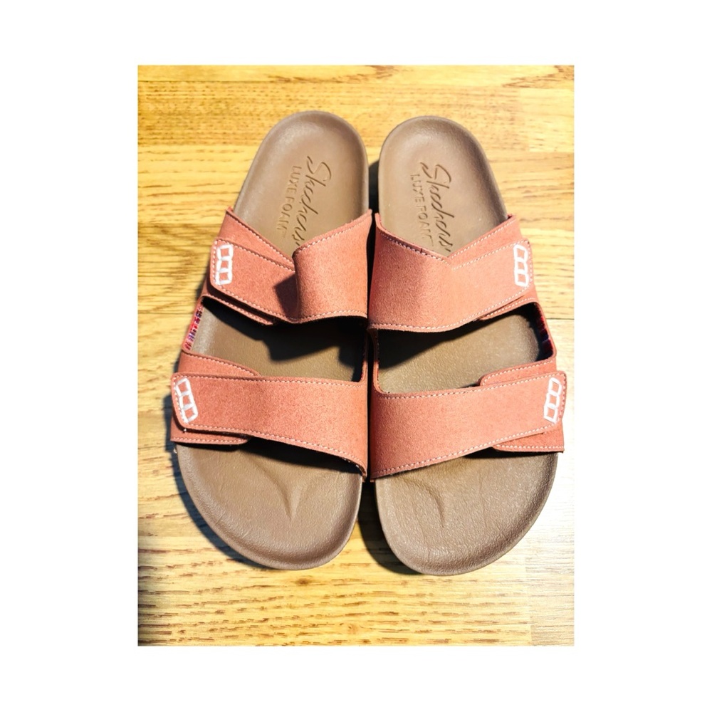 NEW- Skechers Women's Luxe Fresh Spirit Two Strap Granola Sandal Comfort- Size 9